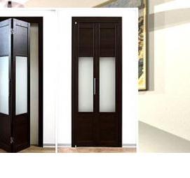 раздвижные металлические двери гармошка - модель 4