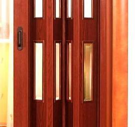 раздвижные металлические двери гармошка - модель 2