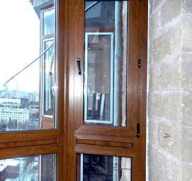 раздвижные металлопластиковые двери - модель 2