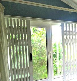 раздвижные решетки на окна гармошка - тип 4