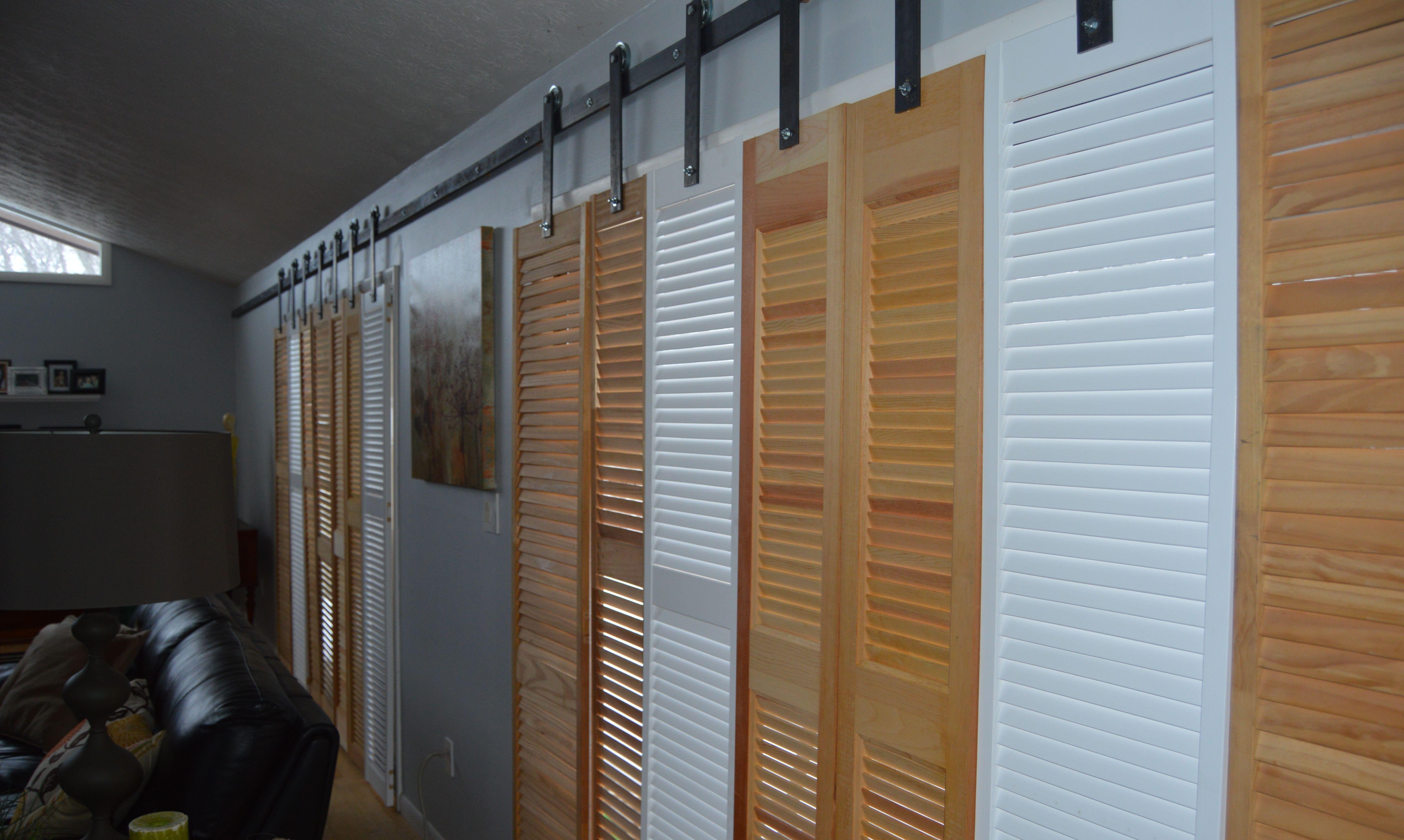 раздвижные жалюзийные двери - модель 2