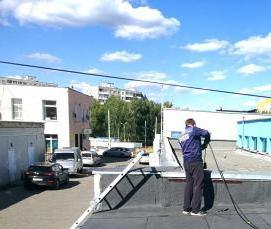 ремонт мягкой кровли зданий - модель 1