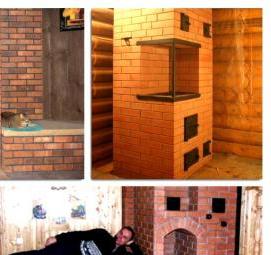 ремонт печи из кирпича на даче - вариант 1