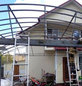 ремонт поликарбоната - тип 3