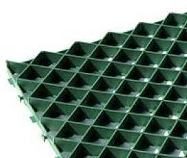 решетка газонная пластиковая зеленая - модель 1