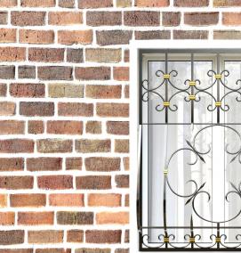 решетка на окно дерево - вариант 2