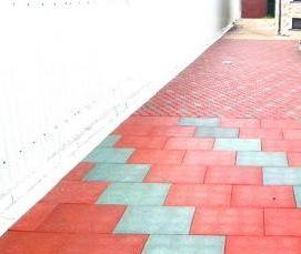 резиновая тротуарная плитка - модель 2