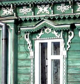 резные металлические наличники на окна - модель 1