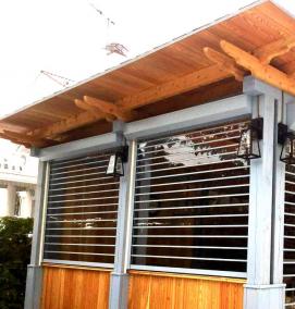 рольставни из стекла для веранды - тип 2