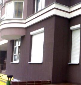 рольставни на двери наружные с электроприводом - тип 1