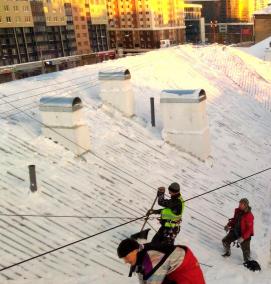 ручная уборка снега - модель 3