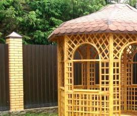 садовые беседки из дерева - модель 2