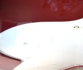 сатиновый двухуровневый натяжной потолок - модель 1