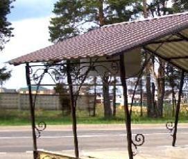 сборные деревянные беседки для дачи - модель 1
