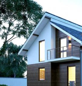 сборные дома из сип-панелей - модель 3