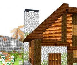 сборный дом из дерева - модель 1