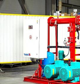 система автоматического пожаротушения для зданий - модель 2