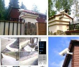 система видеонаблюдения для загородного дома - тип 3