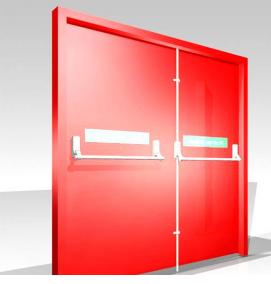 скрытые противопожарные двери - модель 3