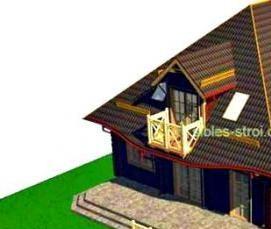 сруб 3х3 м Сосна - вариант 2