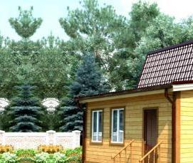 сруб 4х5 м - модель 3