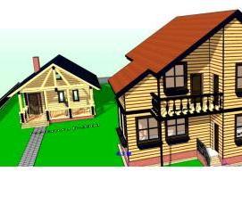 сруб 7х10 м - модель 4