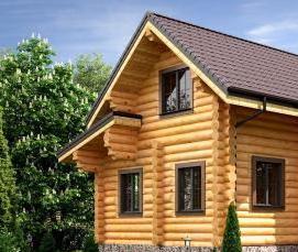 сруб дома 6х4 м - вариант 1