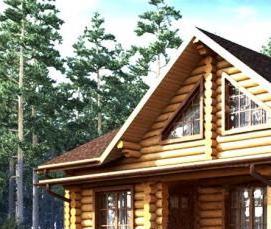 сруб дома 8х9 м - модель 1