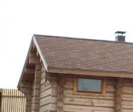 сруб дома из сосны - тип 1