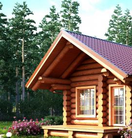 сруб под баню - модель 2