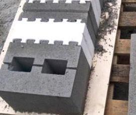 стандартный керамзитобетонный блок - модель 2