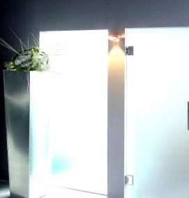 стеклянные подвесные двери межкомнатные - вариант 3