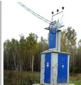 столбовая трансформаторная подстанция - модель 2