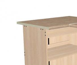 столешница Дуб выбеленный - модель 1