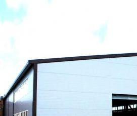 строительство ангара из металлоконструкций - вариант 1