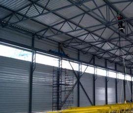 строительство ангара из металлоконструкций - вариант 3