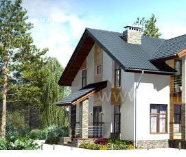 строительство домов из газобетона - модель 1