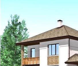 строительство домов из газобетона - модель 4