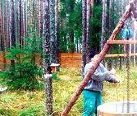 строительство колодцев для дачи - модель 2