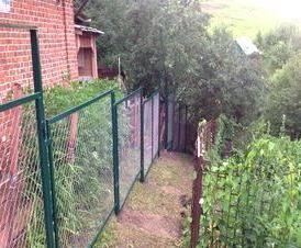 строительство  из сетки рабица - вариант 3