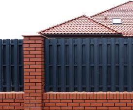 строительство  с кирпичными столбами - тип 3