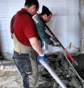 стяжка пола полистиролбетоном - модель 2