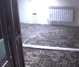 стяжка с щебнем - тип 1