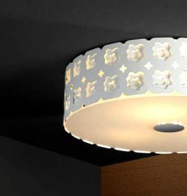 светильники потолочные накладные деревянные - модель 3