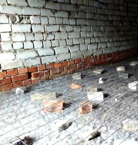 теплая бетонная стяжка - модель 1