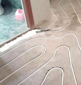 теплая бетонная стяжка - модель 2