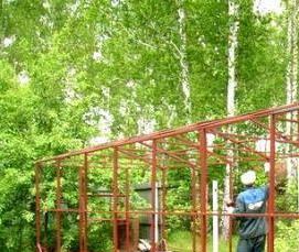 теплица из металлопрофиля - вариант 1