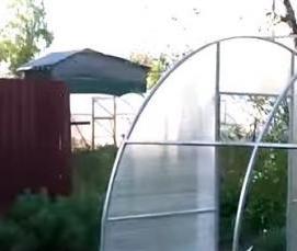 теплица из профильной трубы - вариант 1