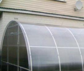 теплица желтая из поликарбоната - тип 3