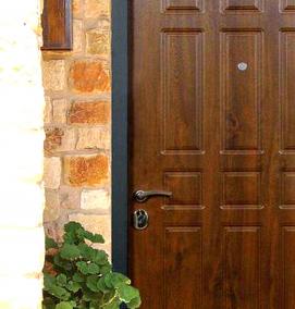 теплые входные двери в дом - вариант 3